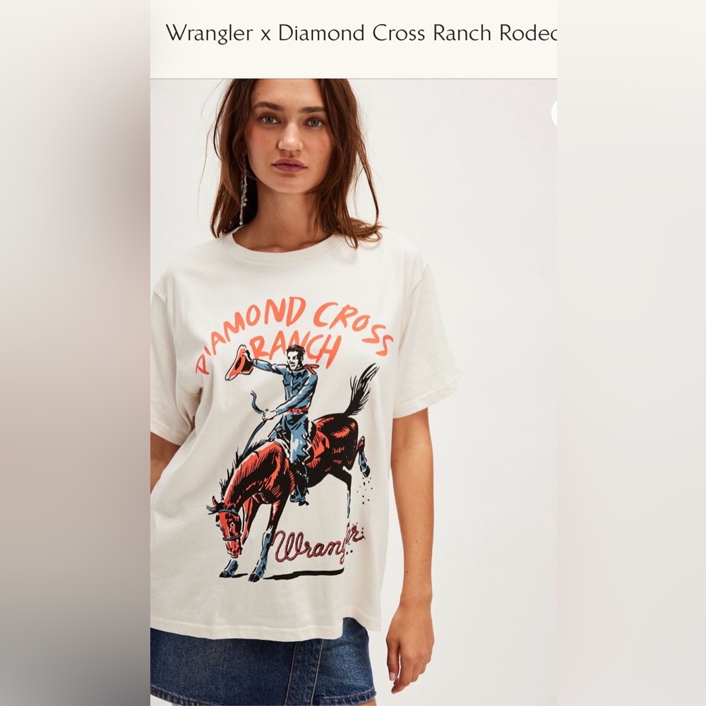 Free People Wrangler X Diamond Cross Women’s Graphic Tee